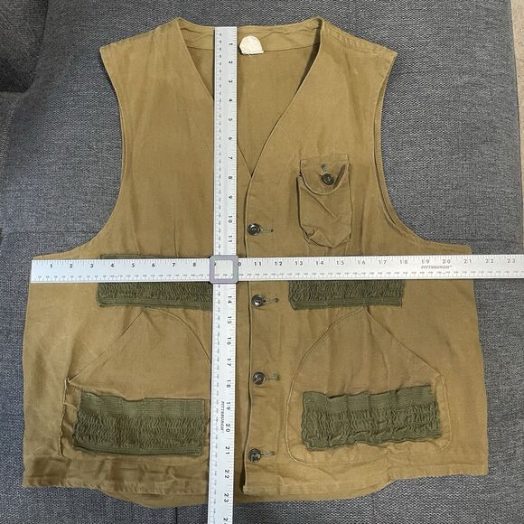 Vintage Blue Bill‎ Redhead Hunting Shooting Vest Game Pocket Large USA Made - Picture 4 of 5